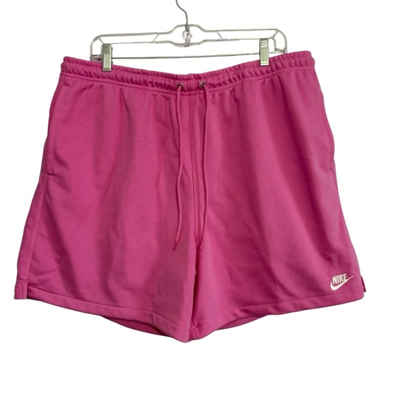 Nike Standard Fit Above Knee Length Men’s Drawstring Pink Shorts Size Large - Picture 1 of 12